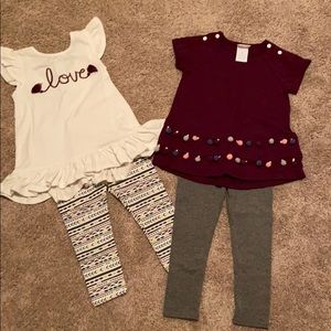 Maggie and Zoe toddler girl mix and match set 3T